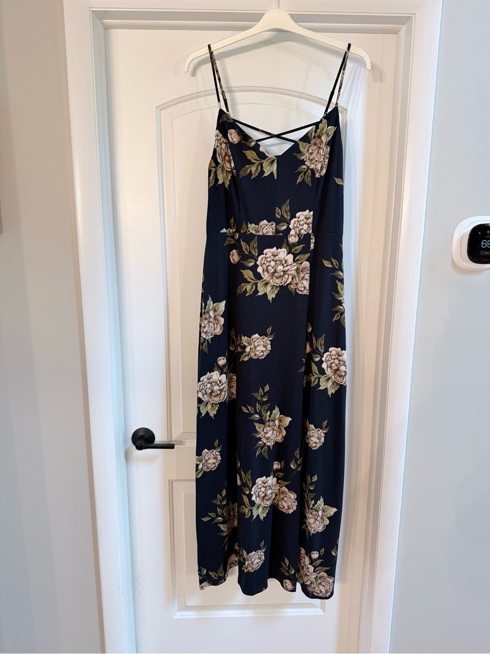 nine britton Navy Floral Dress
